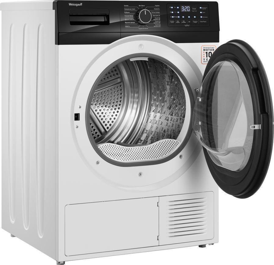 Сушильная машина Weissgauff WD 6110 B Heat Pump кл.энер.:A+ макс.загр.:9кг белый (433780)