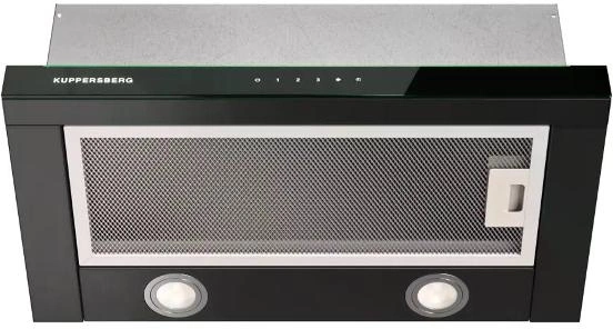 Вытяжка встраиваемая Kuppersberg High-Tech Slimtouch 60 B черный управление: кнопочное (1 мотор)