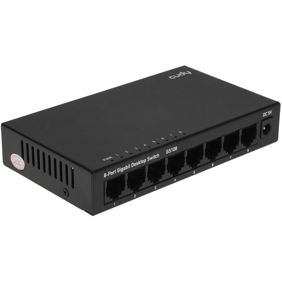 Коммутатор Cudy GS108 UK GS108 (L2) 8x1Гбит/с неуправляемый