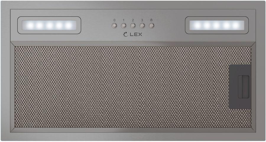 Вытяжка встраиваемая Lex Hyper 900 IX нержавеющая сталь управление: кнопочное (1 мотор)