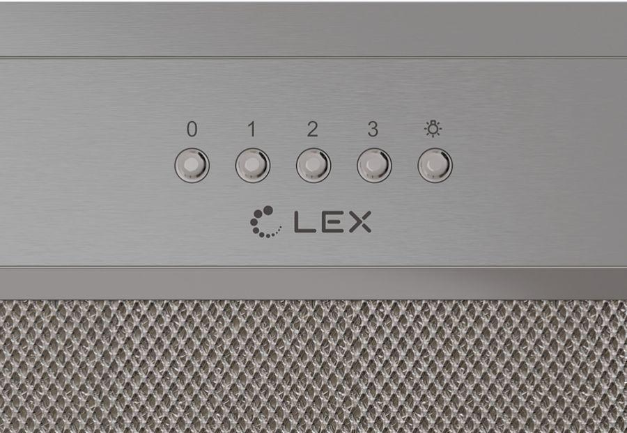 Вытяжка встраиваемая Lex Hyper 900 IX нержавеющая сталь управление: кнопочное (1 мотор)