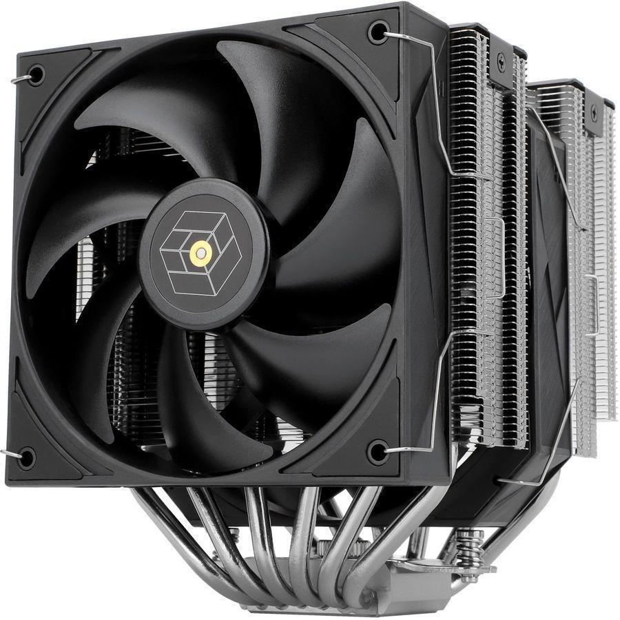 Устройство охлаждения(кулер) Thermalright Royal Knight 120 Soc-AM5/AM4/1200/1700/1851 серебристый/черный 4-pin 28.4dB Al+Cu Ret (RK120)
