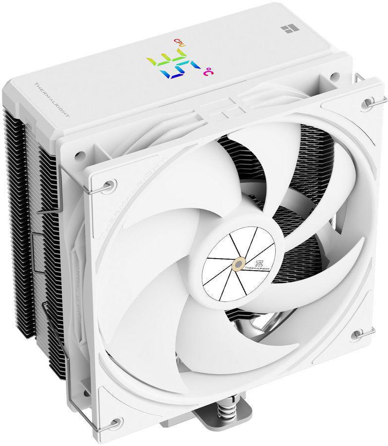 Устройство охлаждения(кулер) Thermalright Assassin X 120 R Digital Soc-AM5/AM4/1200/1700/1851 белый 4-pin 29.8dB Al+Cu LCD Ret (AX120-R-DIGITAL-WH)