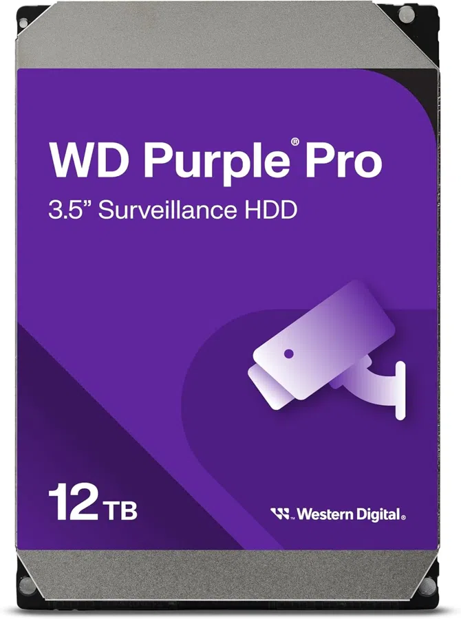 Жесткий диск WD SATA-III 12TB WD122PURP Surveillance Purple Pro (7200rpm) 256Mb 3.5"