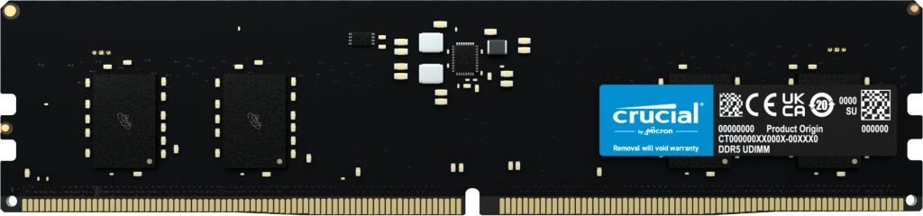 Память DDR5 8GB 5600MHz Crucial CT8G56C46U5 RTL PC5-44800 CL46 DIMM 288-pin 1.1В single rank Ret