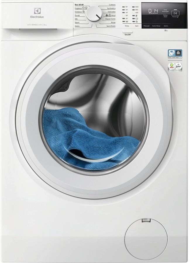 Стиральная машина Electrolux EW6F2281E пан.англ. класс: A загр.фронтальная макс.:8кг белый инвертер