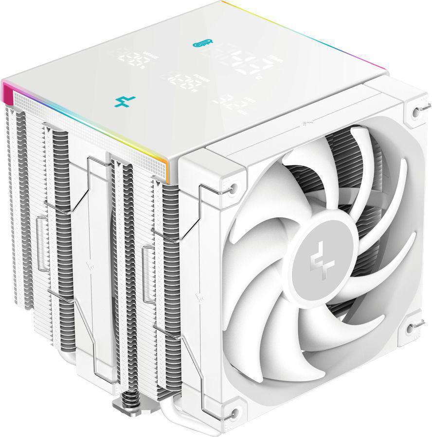 Устройство охлаждения(кулер) Deepcool AK620 Digital Pro Wh Soc-AM5/AM4/1151/1200/2066/1700 белый 4-pin 25dB Al+Cu LCD 260W 1491gr Ret (R-AK620-WHAPMN-G)