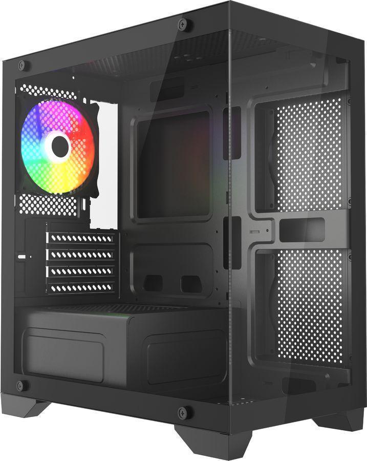 Корпус Accord ACC-350-02B черный без БП mATX 7x120mm 1xUSB2.0 1xUSB3.0 audio