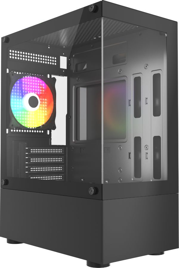 Корпус Accord ACC-285-02B черный без БП mATX 5x120mm 1xUSB2.0 1xUSB3.0 audio