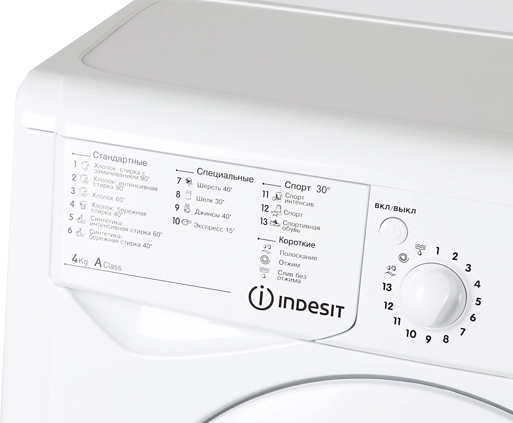 Стиральная машина Indesit EcoTime IWUB 4085 класс: A загр.фронтальная макс.:4кг белый