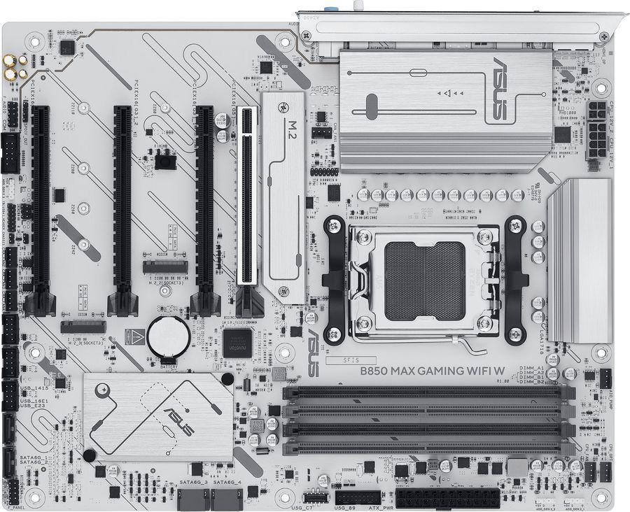 Материнская плата Asus B850 MAX GAMING WIFI W SocketAM5 AMD B850 4xDDR5 ATX AC`97 8ch(7.1) 2.5Gg RAID+HDMI+DP