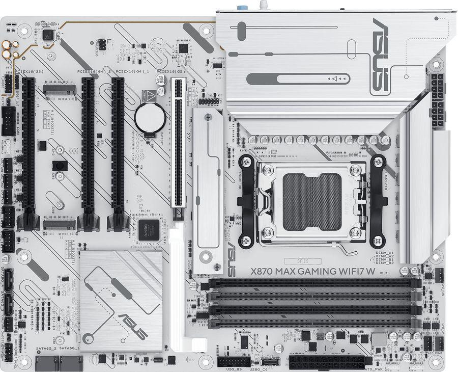 Материнская плата Asus X870 MAX GAMING WIFI7 W SocketAM5 AMD X870 4xDDR5 ATX AC`97 8ch(7.1) 2.5Gg RAID+HDMI
