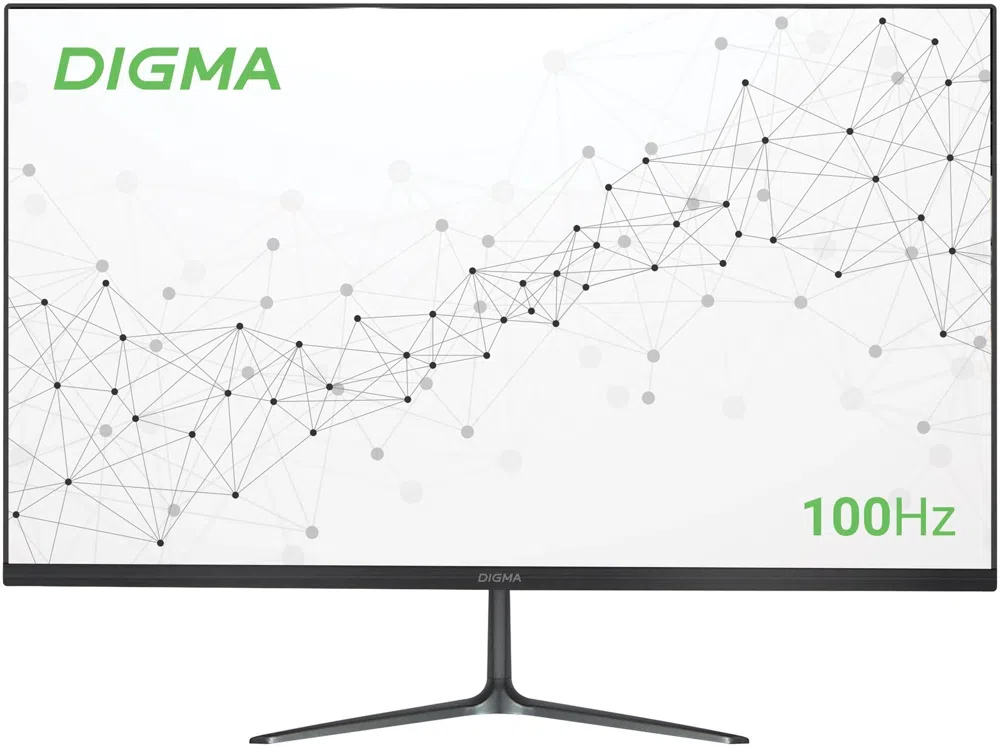 Монитор Digma 23.8" Progress 24P302F черный IPS LED 5ms 16:9 HDMI матовая 250cd 178гр/178гр 1920x1080 100Hz FreeSync VGA FHD 3.6кг