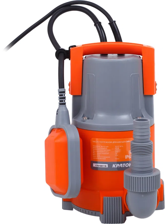 Насос дренажный Кратон СWP-11 400Вт 7000л/час центробежный (5 04 02 021)