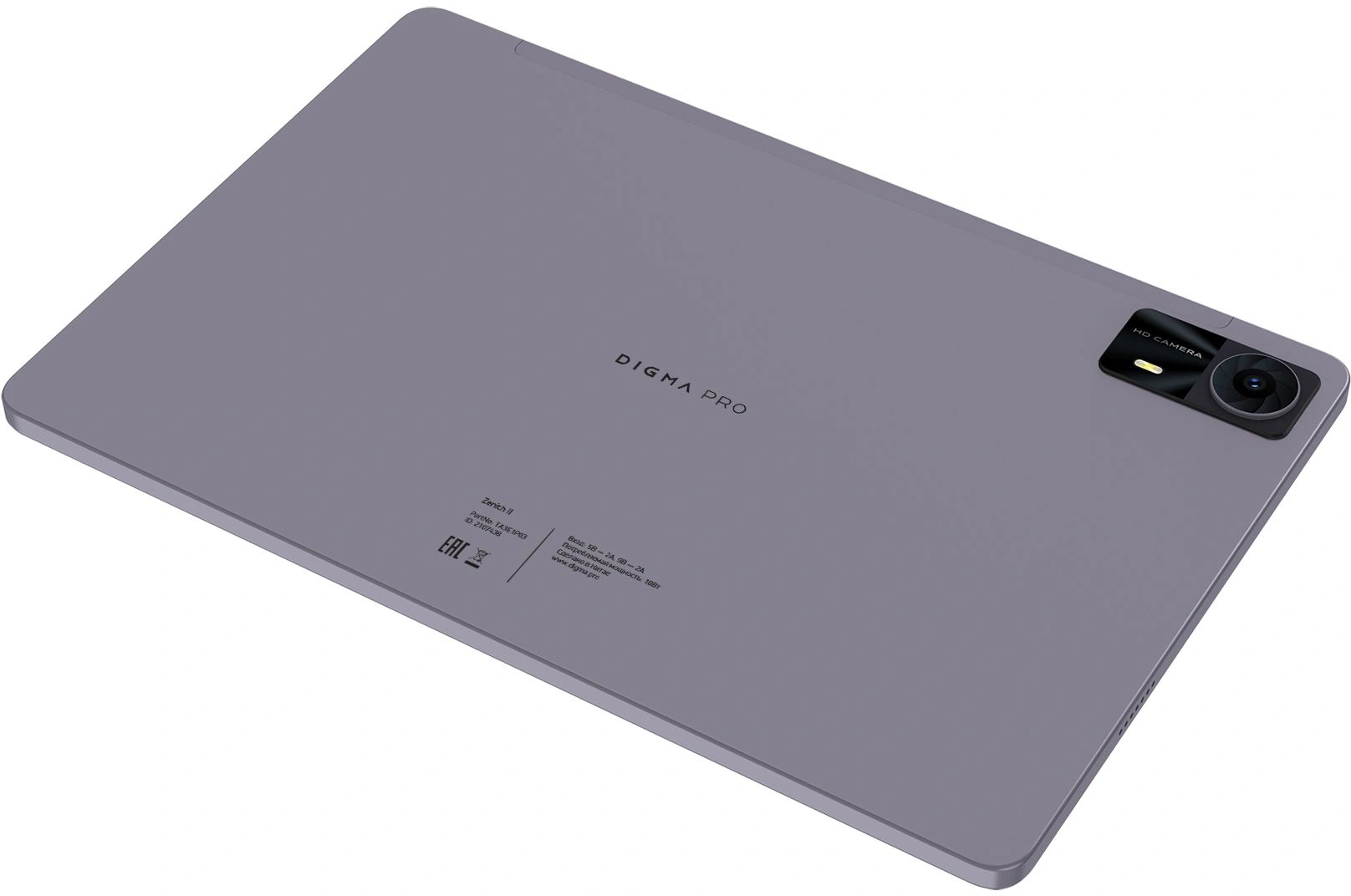 Планшет Digma Pro Zenith II T620 (1.8) 8C RAM8Gb ROM128Gb 11" IPS 1920x1200 4G Android 15 графит 13Mpix 5Mpix BT WiFi microSD 1Tb 8000mAh 298hrs