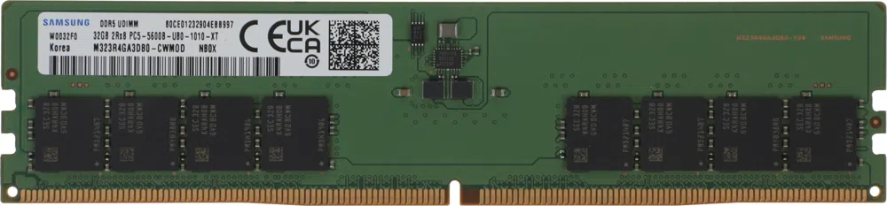 Память DDR5 32GB 5600MHz Samsung M323R4GA3DB0-CWM OEM PC5-44800 CL46 DIMM 288-pin 1.1В dual rank OEM