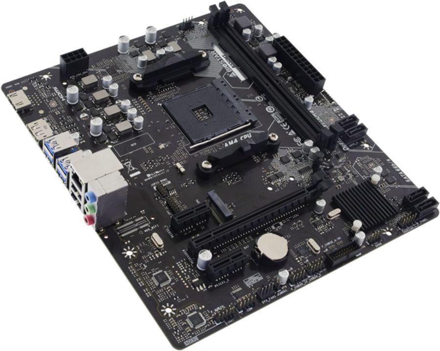 Материнская плата Biostar B550MT Soc-AM4 AMD B550 2xDDR4 mATX AC`97 8ch(7.1) GbLAN RAID+HDMI+DP