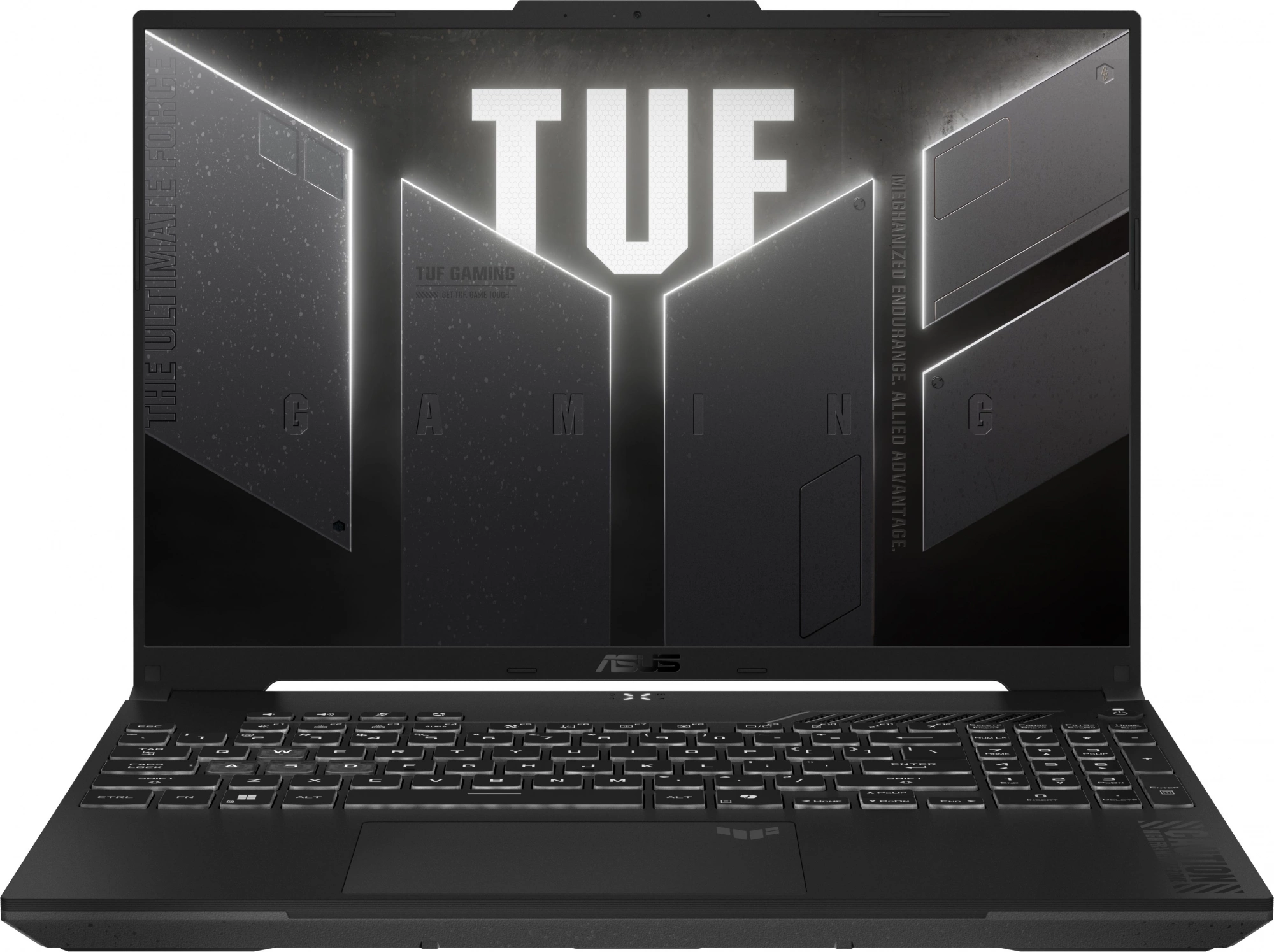 Ноутбук Asus TUF Gaming F16 FX607VJ-RL013 Core 5 210H 16Gb SSD512Gb NVIDIA GeForce RTX 3050 6Gb 16" IPS FHD+ (1920x1200) без ОС grey WiFi BT Cam (90NR0MZ6-M000F0)