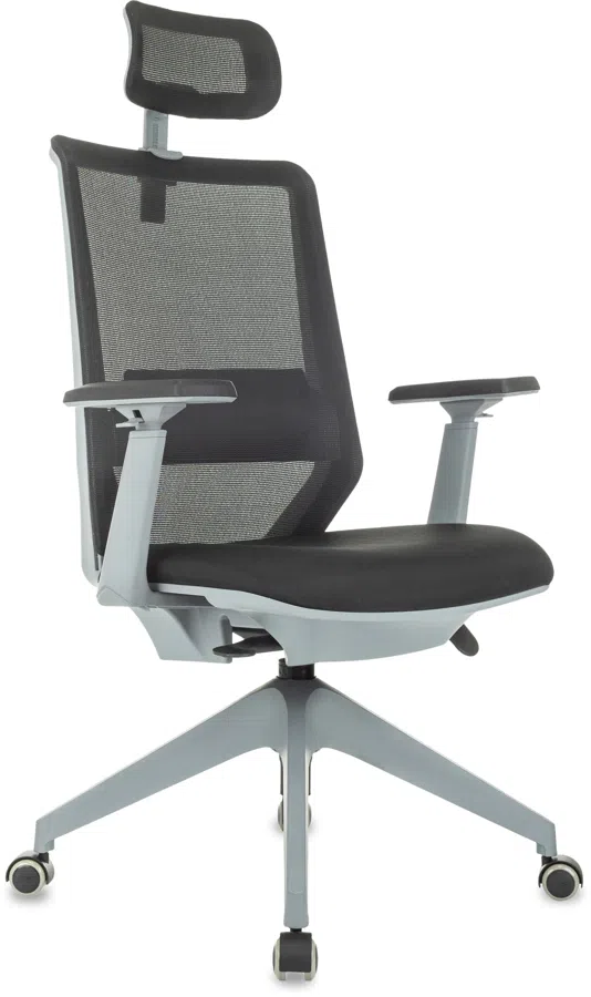 Кресло эргономичное Бюрократ MC-G611NL-H черный Elastic-102 с подголов. крестов.4-луч. пластик пластик серый