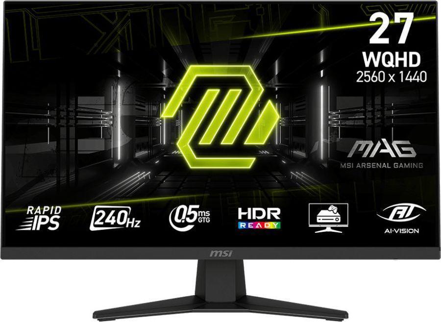 Монитор MSI 27" Mag 274QF X24 черный IPS LED 16:9 HDMI полуматовая 250cd 178гр/178гр 2560x1440 240Hz FreeSync Premium DP Quad 2K (1440p) 4.7кг