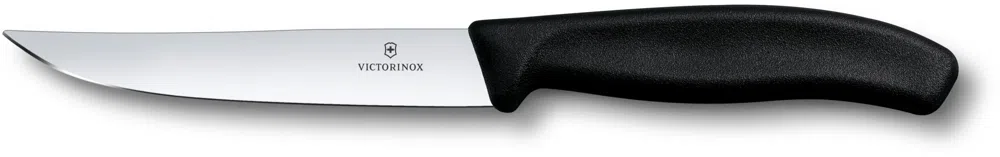Нож кухонный Victorinox Swiss Classic (6.7903) стальной для стейка лезв.120мм прямая заточка черный