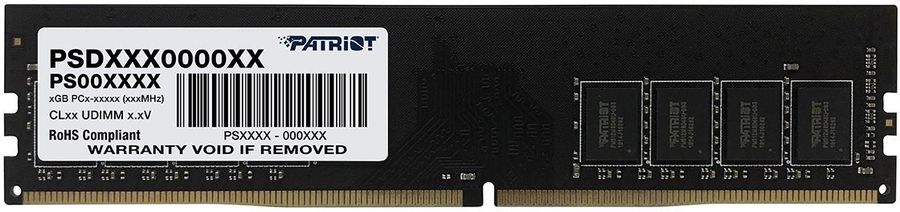 Память DDR4 16GB 3200MHz Patriot PSD416G32002 Signature OEM PC4-25600 CL22 DIMM 288-pin 1.2В dual rank OEM