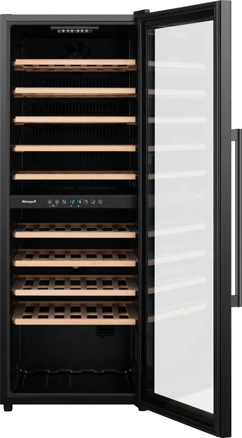 Винный шкаф Weissgauff WWC-77 DB DualZone 1-нокамерн. черный