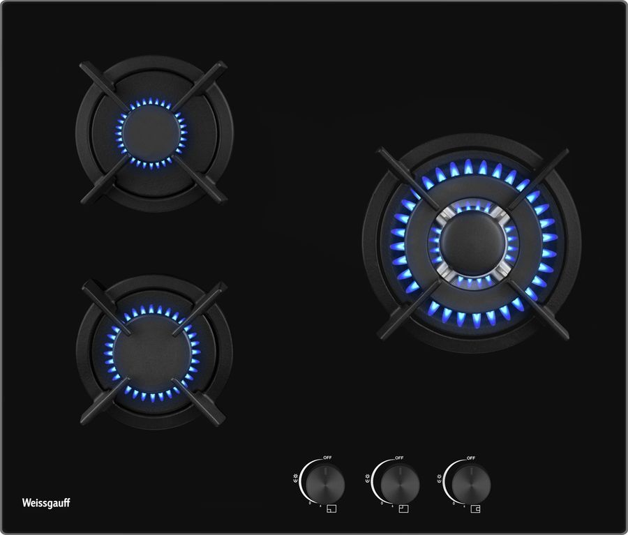 Газовая варочная поверхность Weissgauff HGG 631 BG черный