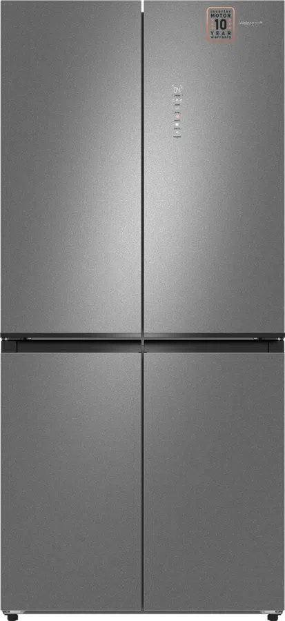 Холодильник Weissgauff WCD 450 Bru Steel Glass NoFrost Inverter 3-хкамерн. сталь инвертер