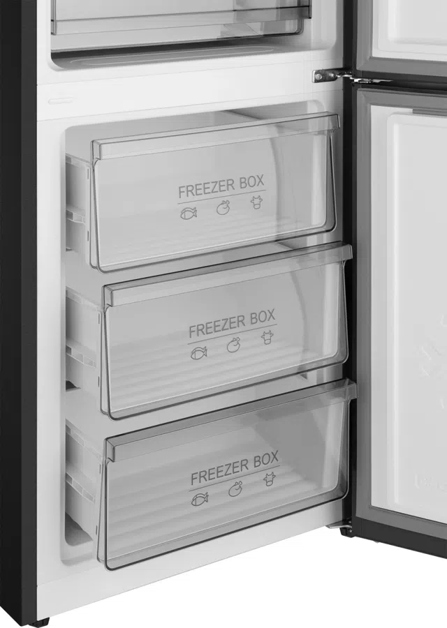 Холодильник Weissgauff WRK 185 Total NoFrost Inverter Black 2-хкамерн. черный инвертер