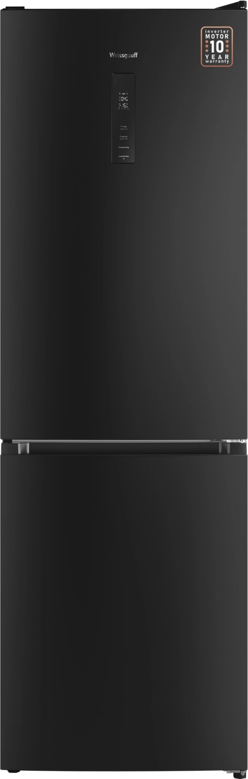 Холодильник Weissgauff WRK 185 Total NoFrost Inverter Black Inox 2-хкамерн. черная сталь инвертер