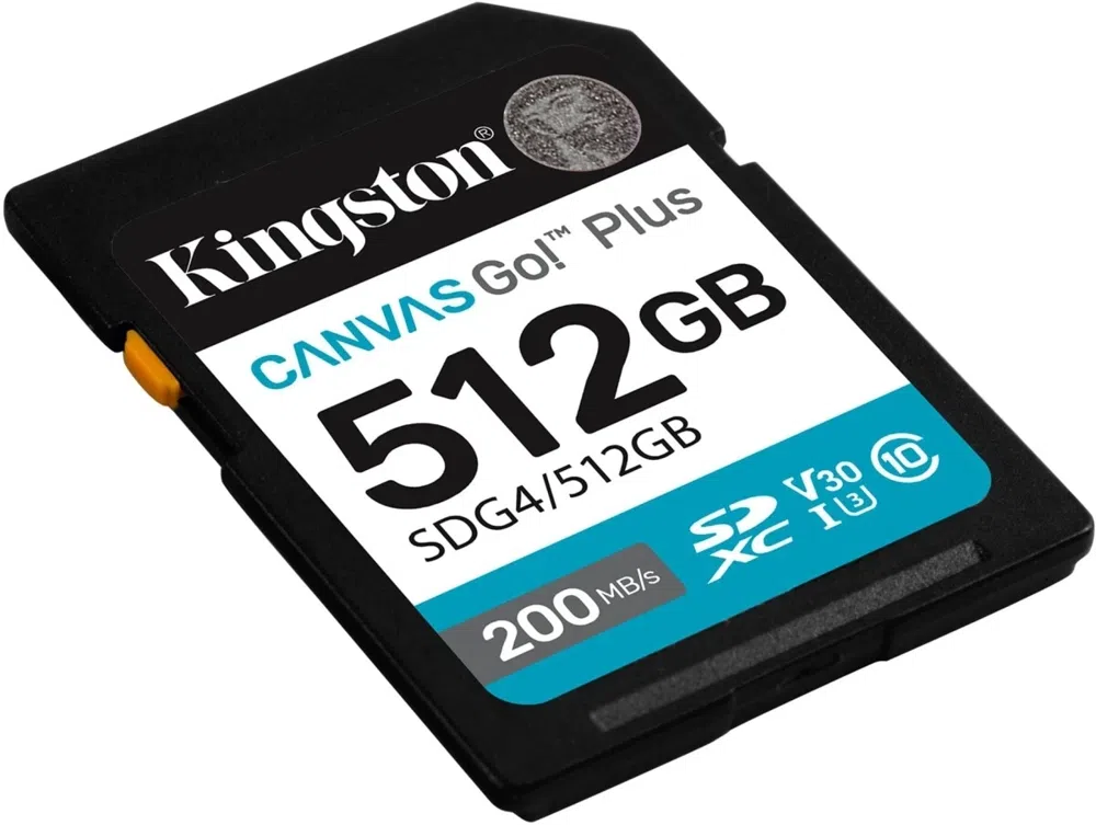 Флеш карта SDXC 512GB Kingston SDG4/512GB Canvas Go! Plus V30 w/o adapter