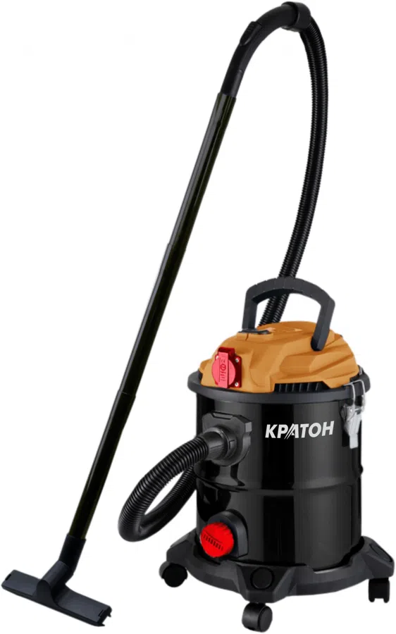 Строительный пылесос Кратон VC-20/1200 1200Вт (уборка: сухая/влажная/выдув/сбор воды) черный