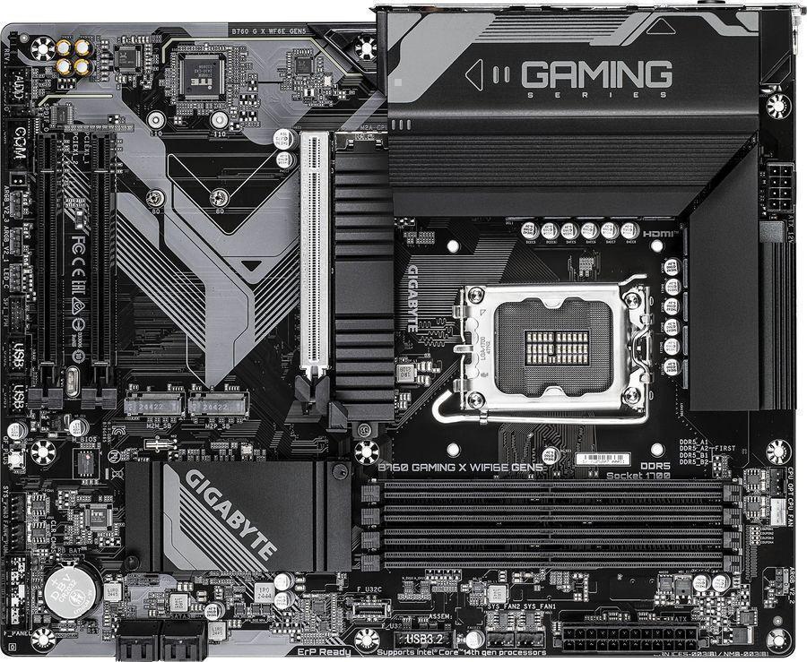 Материнская плата Gigabyte B760 GAMING X WIFI6E GEN5 Soc-1700 Intel B760 4xDDR5 ATX AC`97 8ch(7.1) 2.5Gg RAID+HDMI+DP
