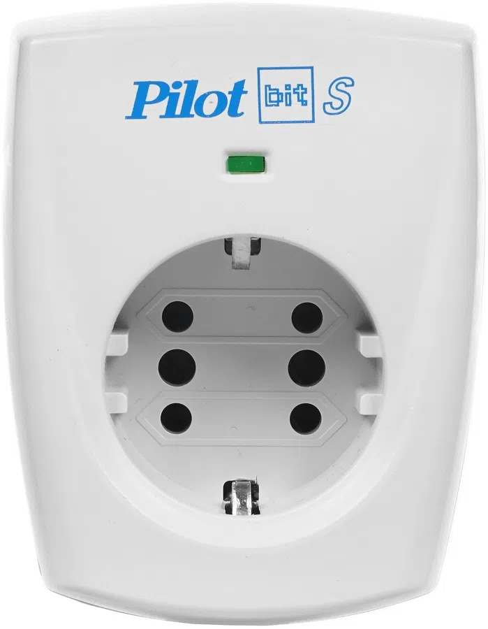 Сетевой фильтр Pilot Bit S (GP) (1 розетка) серый (коробка)