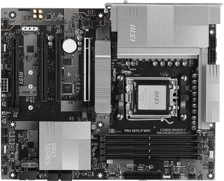 Материнская плата MSI PRO X870-P WIFI SocketAM5 AMD X870 4xDDR5 ATX AC`97 8ch(7.1) 5Gigabit RAID+HDMI