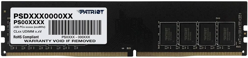 Память DDR4 8GB 3200MHz Patriot PSD48G320081 Signature OEM PC4-25600 CL22 DIMM 288-pin 1.2В single rank OEM