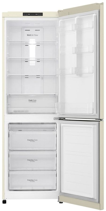 Холодильник LG GA-B419SEJL 2-хкамерн. бежевый глянц. инвертер