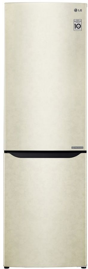 Холодильник LG GA-B419SEJL 2-хкамерн. бежевый глянц. инвертер