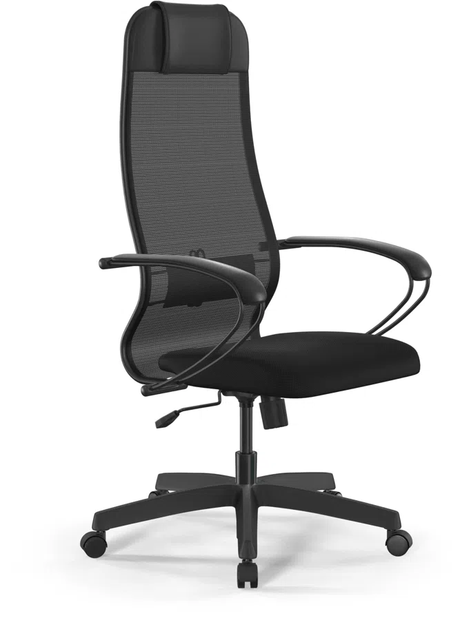 Кресло Метта ErgoLife Set 11 черный сиденье черный сетка с подголов. крестов. металл хром