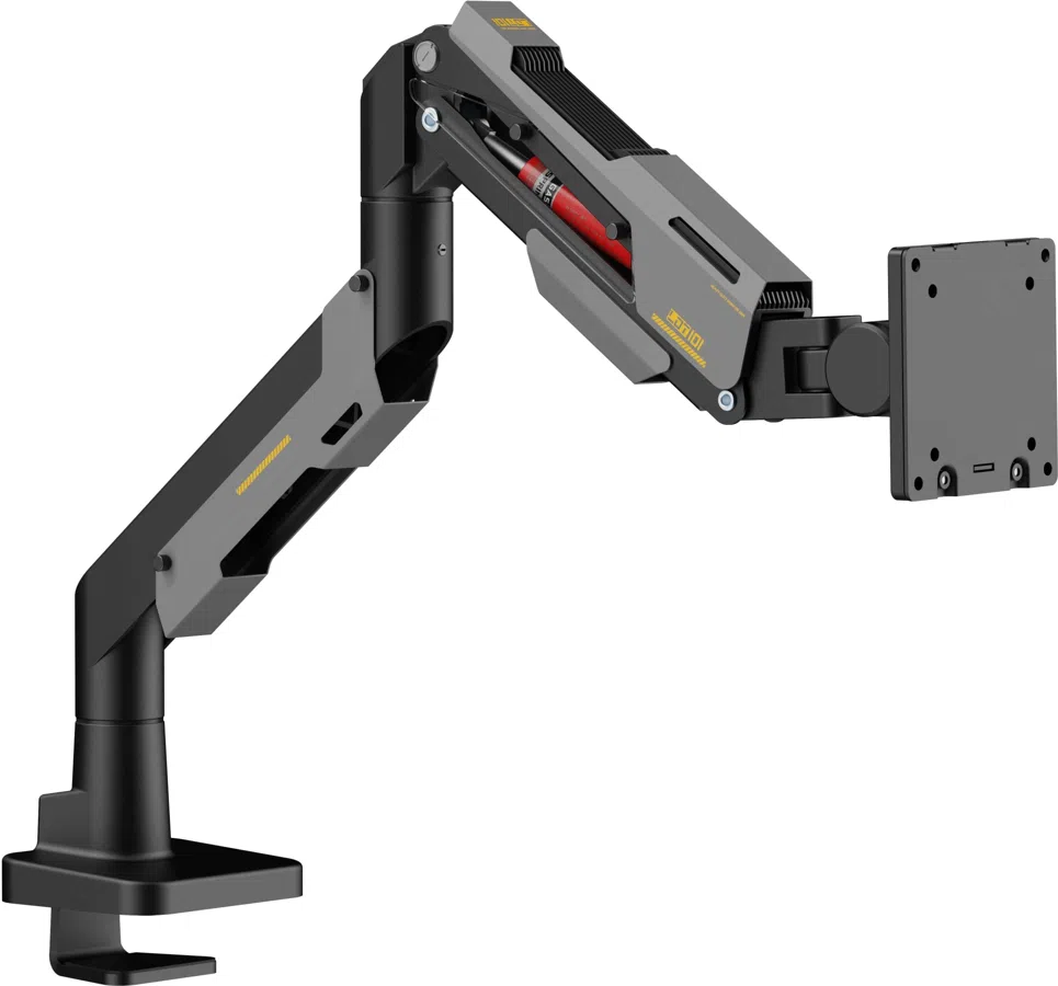 Кронштейн для мониторов Ultramounts UM743BG черный/серый 24"-57" макс.30кг крепление к столешнице поворот и наклон