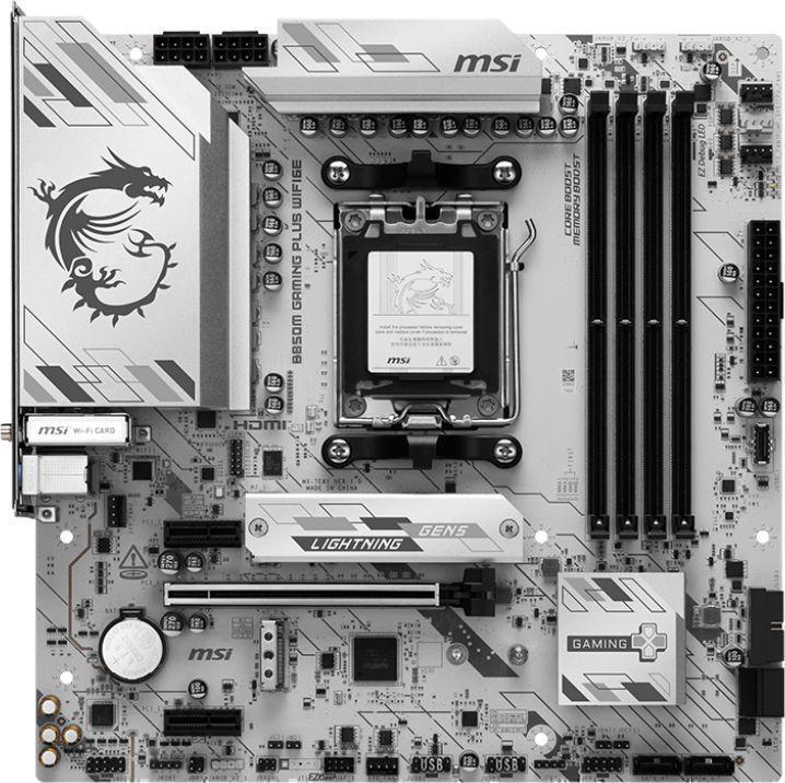 Материнская плата MSI B850M GAMING PLUS WIFI6E Socket AM5 AMD B850 4xDDR5 mATX AC`97 8ch(7.1) 2.5Gg RAID+HDMI+DP