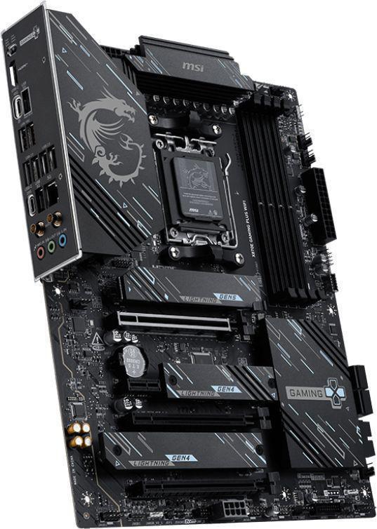 Материнская плата MSI X870E GAMING PLUS WIFI Socket AM5 AMD X870E 4xDDR5 ATX AC`97 8ch(7.1) 5Gigabit RAID+HDMI
