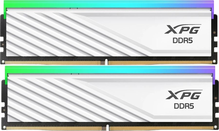 Память DDR5 2x16GB 6000MHz A-Data AX5U6000C3616G-DTLABRWH XPG Lancer Blade RGB RTL Gaming PC5-48000 CL36 DIMM ECC 288-pin 1.35В kit single rank с радиатором Ret