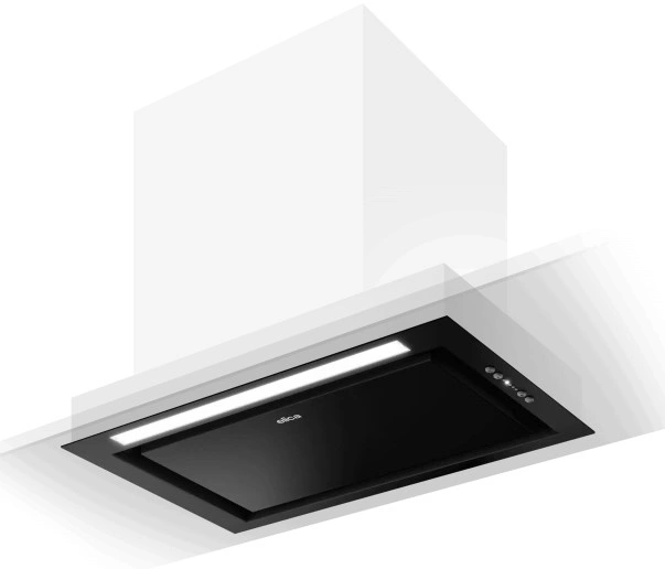 Вытяжка встраиваемая Elica Hidden ADV PLUS @ BLGL/A/52 черный/стекло черное управление: кнопочное (1 мотор)