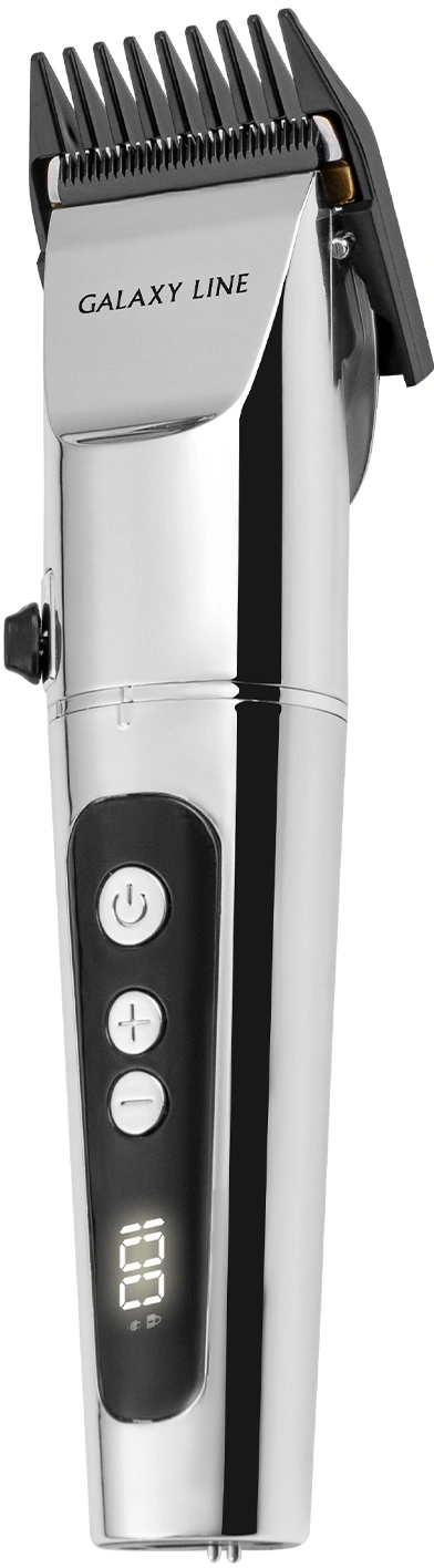 Машинка для стрижки Galaxy Line GL 4178 серебристый 5Вт (насадок в компл:4шт)