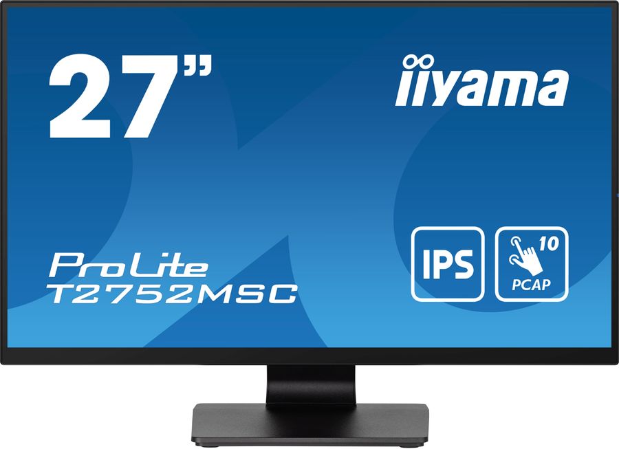 Монитор Iiyama 27" ProLite T2752MSC-B1 черный IPS LED 16:9 HDMI M/M глянцевая 1000:1 400cd 178гр/178гр 1920x1080 60Hz DP FHD USB Touch 6.7кг