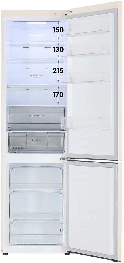 Холодильник LG GC-B509MEWM 2-хкамерн. бежевый инвертер