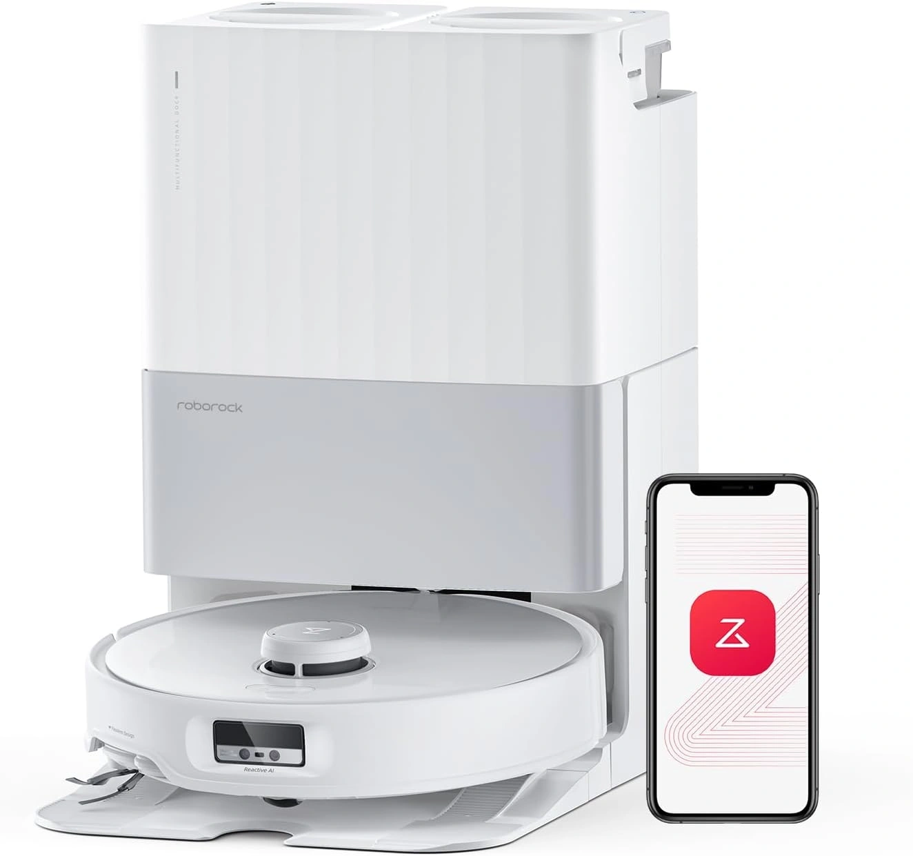 Пылесос-робот Roborock Qrevo Edge белый