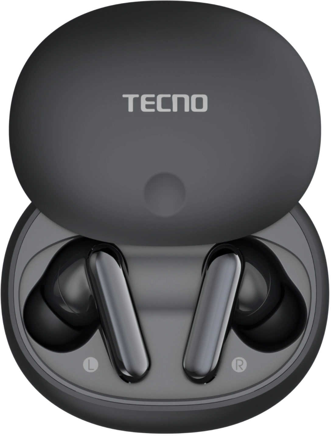 Гарнитура внутриканальные Tecno TU01 черный беспроводные bluetooth в ушной раковине (TU01 AIR ELEGANT BLACK)
